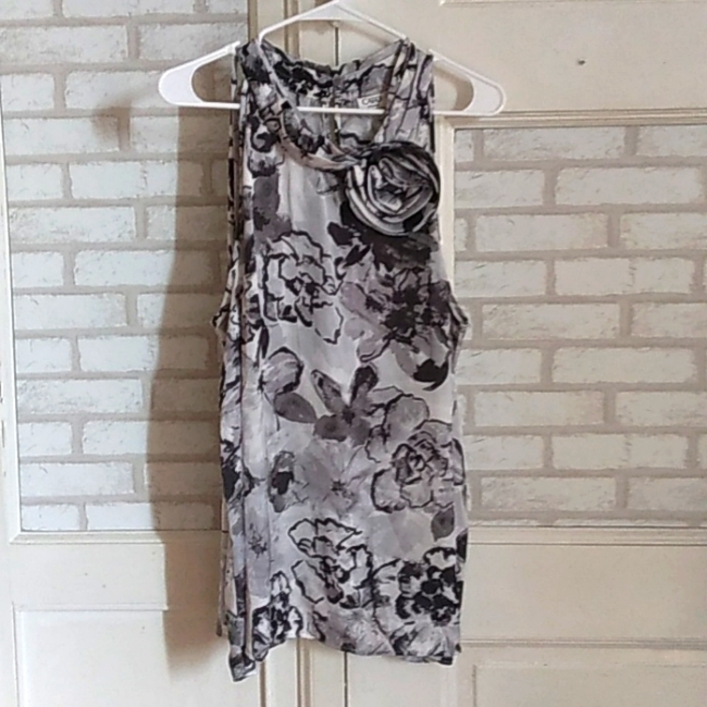 Cato womens 22/24 W floral blouse (j7)